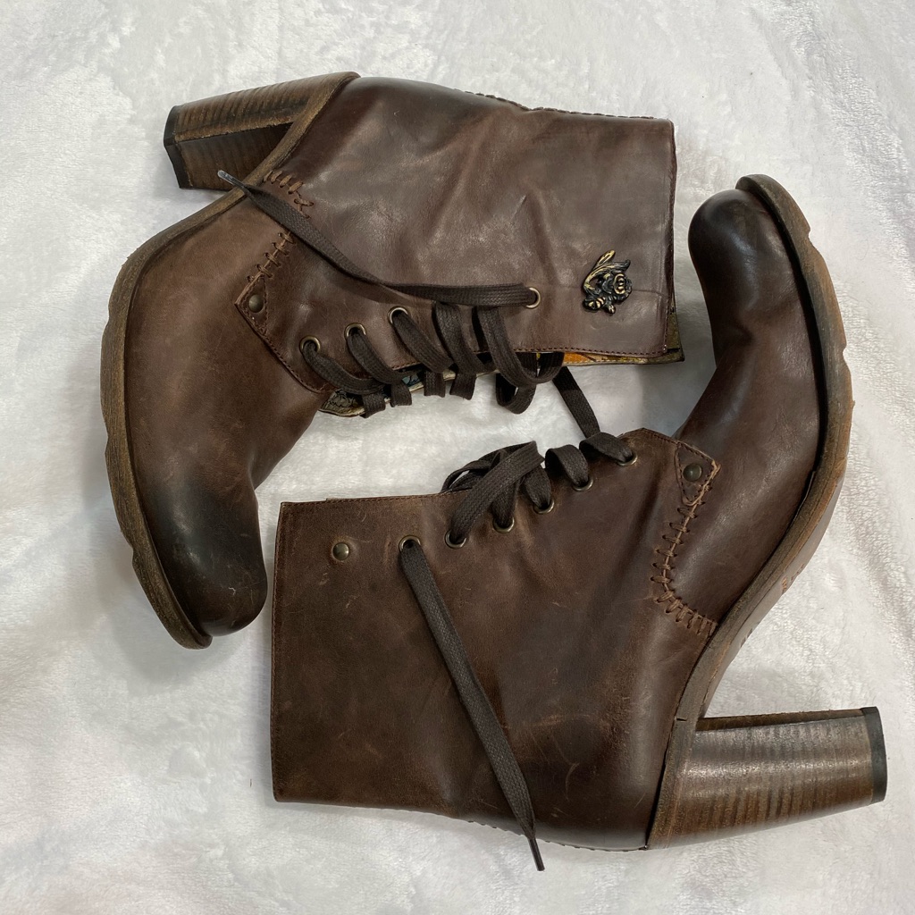 Brown Heeled Siren By Mark Nason Boots